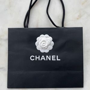 Chanel paper bag, with flower